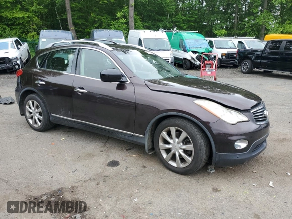 2010 Infiniti EX Journey z VIN JN1AJ0HR4AM754326, wystawiony jako Copart lot #58850875 z przebiegiem Nie podano mil oraz Szkoda całkowita • Salvage title. Historia ofert i sprzedaży dostępna na DreamBid. Obrazek 4.