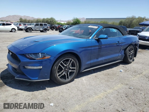 2022 Ford Mustang EcoBoost with VIN 1FATP8UH1N5125662, listed as a Copart auction lot 60558445 with 43,781 mi miles and Salvage title. Bid and sale history available at DreamBid. Image 1.