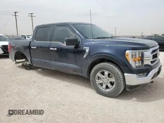 2023 Ford F-150 XL with VIN 1FTFW1E83PFB53217, listed as a Copart auction lot 50497895 with 43,095 mi miles and Salvage Title. Bid and sale history available at carsss.com. Image 4.