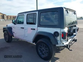 2024 Jeep Wrangler Sport S with VIN 1C4PJXDG5RW244037, listed as a IAAI auction lot 42322052 with 29,580 mi miles and . Bid and sale history available at DreamBid. Image 3.