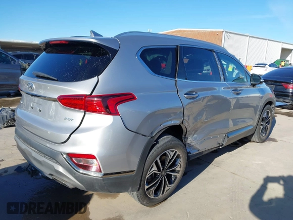 2020 Hyundai Santa Fe Limited with VIN 5NMS53AA6LH301900, listed as a IAAI auction lot 41295933 with 92,359 mi miles and . Bid and sale history available at DreamBid. Image 6.