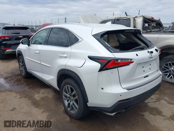 2016 Lexus NX 200t with VIN JTJBARBZ7G2082097, listed as a IAAI auction lot 42596163 with 122,006 mi miles and . Bid and sale history available at DreamBid. Image 3.