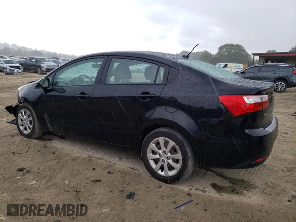 2015 Kia Rio LX with VIN KNADM4A36F6461146, listed as a Copart auction lot 54969204 with 74,501 mi miles and Salvage Title. Bid and sale history available at carsss.com. Image 2.