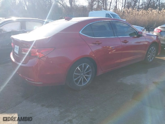 2020 Acura TLX with VIN 19UUB1F35LA015743, listed as a IAAI auction lot 41468945 with 68,714 mi miles. Bid and sale history available at carsss.com. Image 4.