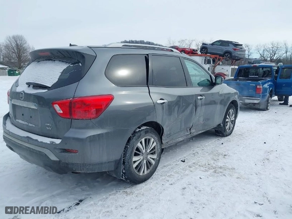 2018 Nissan Pathfinder SV with VIN 5N1DR2MM6JC613929, listed as a IAAI auction lot 41371228 with 93,110 mi miles. Bid and sale history available at carsss.com. Image 4.