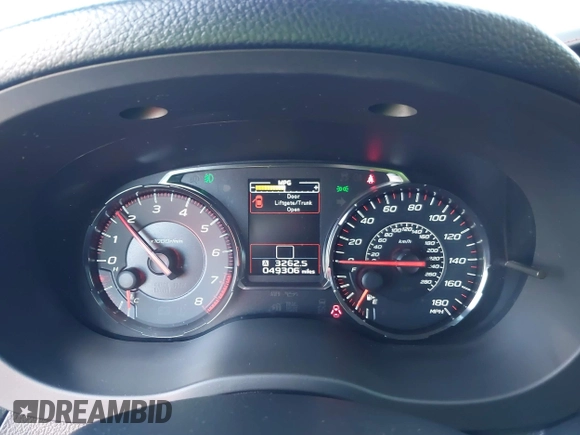 2019 Subaru WRX Limited with VIN JF1VA1H67K9827967, listed as a IAAI auction lot 41157368 with 49,306 mi miles. Bid and sale history available at carsss.com. Image 15.