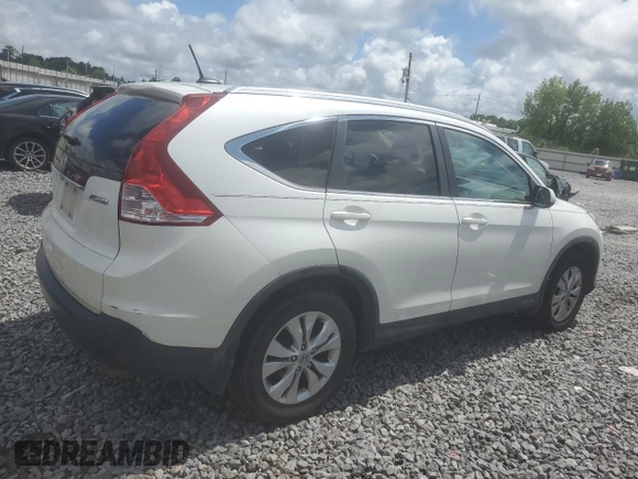 2012 Honda CR-V EX-L with VIN 5J6RM4H74CL050059, listed as a Copart auction lot 58602565 with 252,063 mi miles and Salvage title. Bid and sale history available at DreamBid. Image 3.