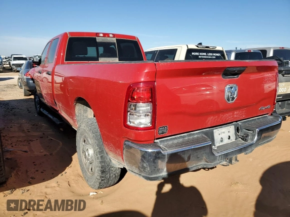 2021 Ram 2500 Tradesman with VIN 3C6UR5HL7MG580228, listed as a Copart auction lot 80829084 with 112,456 mi miles and Salvage Title. Bid and sale history available at carsss.com. Image 2.