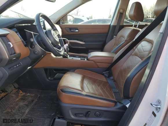 2022 Nissan Pathfinder Platinum with VIN 5N1DR3DJ3NC258025, listed as a Copart auction lot 44277415 with 44,531 mi miles and Salvage Title. Bid and sale history available at carsss.com. Image 7.