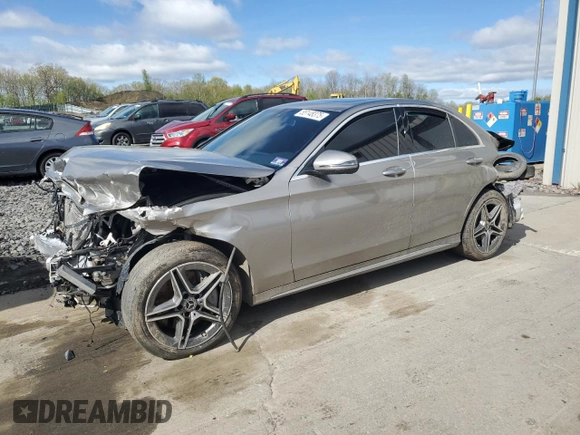 2020 Mercedes-Benz C 300 with VIN WDDWF8EB7LR541568, listed as a Copart auction lot 55148375 with Not provided miles and Salvage title. Bid and sale history available at DreamBid. Image 1.