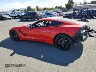 2015 Chevrolet Corvette 2LT with VIN 1G1YD2D74F5117885, listed as a Copart auction lot 75865884 with 54,008 mi miles and Salvage Title. Bid and sale history available at carsss.com. Image 2.