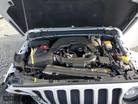 2021 Jeep Wrangler Unlimited Sport S with VIN 1C4HJXDG0MW766863, listed as a Copart auction lot 52681455 with 53,693 mi miles and Salvage title. Bid and sale history available at DreamBid. Image 12.
