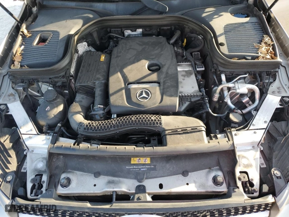 2019 Mercedes-Benz GLC with VIN WDC0J4KBXKF535110, listed as a Copart auction lot 43216615 with 105,050 mi miles and Salvage Title. Bid and sale history available at carsss.com. Image 12.