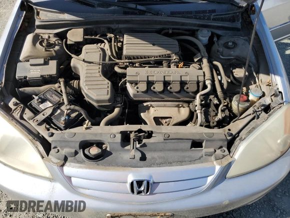2001 Honda Civic LX z VIN 2HGES16521H511166, wystawiony jako Copart lot #61850595 z przebiegiem 153 192 mil mil oraz Szkoda całkowita • Salvage title. Historia ofert i sprzedaży dostępna na DreamBid. Obrazek 11.