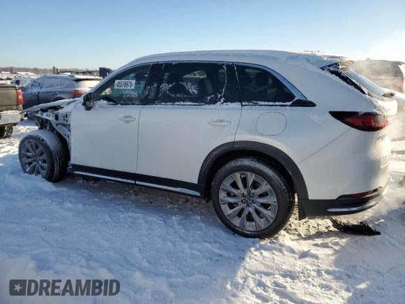 2024 Mazda CX-90 Premium z VIN JM3KKDHD5R1176008, wystawiony jako Copart lot #45576975 z przebiegiem 6 211 mil mil oraz Szkoda całkowita • Salvage title. Historia ofert i sprzedaży dostępna na DreamBid. Obrazek 2.