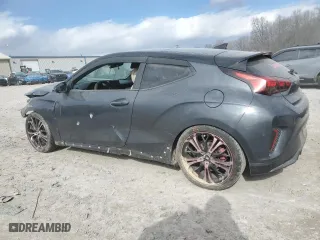 2019 Hyundai Veloster Turbo R-Spec with VIN KMHTH6AB5KU009504, listed as a Copart auction lot 42144805 with 123,967 mi miles and Salvage Title. Bid and sale history available at carsss.com. Image 2.