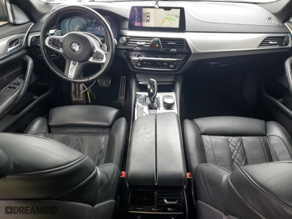 2018 BMW 5 Series M550i xDrive with VIN WBAJB9C59JB286363, listed as a Copart auction lot 47881155 with 88,786 mi miles and Salvage Title. Bid and sale history available at carsss.com. Image 8.