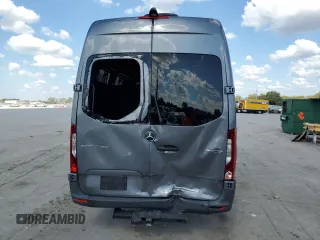 2021 Mercedes-Benz Sprinter Cargo with VIN W1W4ECHY2MT057677, listed as a Copart auction lot 70552843 with 52,530 mi miles and . Bid and sale history available at carsss.com. Image 6.
