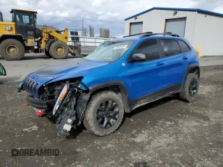 2018 Jeep Cherokee Trailhawk with VIN 1C4PJMBXXJD509312, listed as a Copart auction lot 50838495 with 115,060 mi miles and Salvage Title. Bid and sale history available at carsss.com. Image 1.
