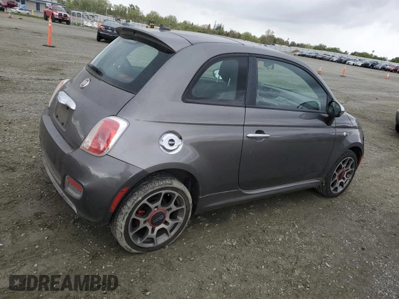 2013 FIAT 500 Sport with VIN 3C3CFFBR2DT726370, listed as a Copart auction lot 49909755 with 69,483 mi miles and Salvage Title. Bid and sale history available at carsss.com. Image 3.