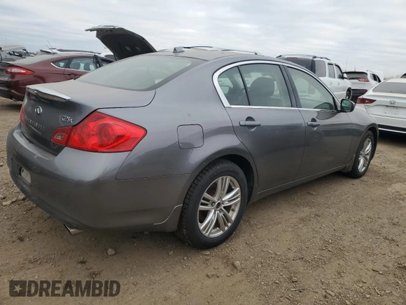 2012 Infiniti G25 x with VIN JN1DV6AR5CM861452, listed as a Copart auction lot 83300584 with 81,057 mi miles and Clean Title. Bid and sale history available at DreamBid. Image 3.