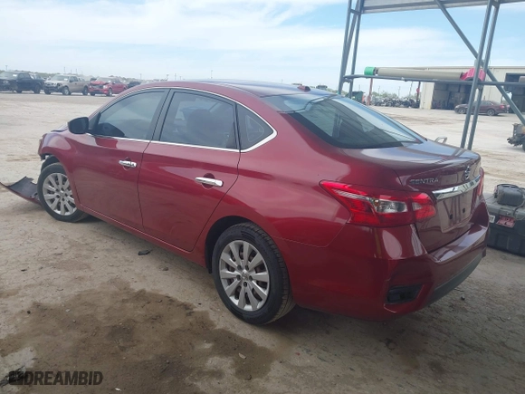 2017 Nissan Sentra SV with VIN 3N1AB7AP1HL672735, listed as a IAAI auction lot 41808677 with 81,013 mi miles. Bid and sale history available at carsss.com. Image 3.
