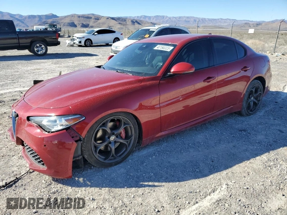 2017 Alfa Romeo Giulia Ti with VIN ZARFAECN1H7533267, listed as a Copart auction lot 40190223 with 81,088 mi miles. Bid and sale history available at carsss.com. Image 1.