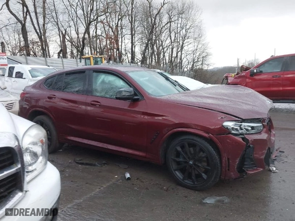 2022 BMW X4 M40i with VIN 5UX43DT09N9J96761, listed as a IAAI auction lot 41675333 with 1 mi miles. Bid and sale history available at carsss.com. Image 14.