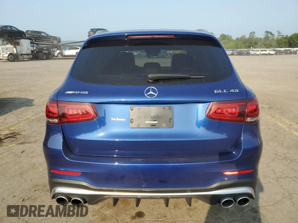 2020 Mercedes-Benz GLC with VIN WDC0G6EB9LF731630, listed as a Copart auction lot 67489814 with 54,574 mi miles and Salvage Title. Bid and sale history available at carsss.com. Image 6.