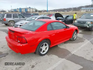2001 Ford Mustang GT Deluxe with VIN 1FAFP42X71F205746, listed as a IAAI auction lot 41665046 with 1 mi miles. Bid and sale history available at carsss.com. Image 4.
