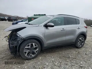 2020 Kia Sportage EX with VIN KNDPNCAC7L7650949, listed as a Copart auction lot 53722635 with 42,021 mi miles and Salvage title. Bid and sale history available at DreamBid. Image 1.
