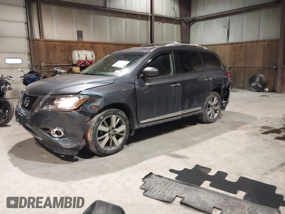 2014 Nissan Pathfinder SV with VIN 5N1AR2MM9EC678959, listed as a IAAI auction lot 41390134 with 120,085 mi miles. Bid and sale history available at carsss.com. Image 17.