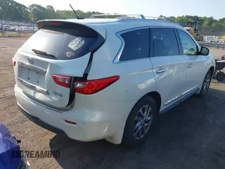 2015 Infiniti QX60 z VIN 5N1AL0MM8FC517929, wystawiony jako IAAI lot #42118295 z przebiegiem 104 188 mil mil oraz . Historia ofert i sprzedaży dostępna na DreamBid. Obrazek 4.