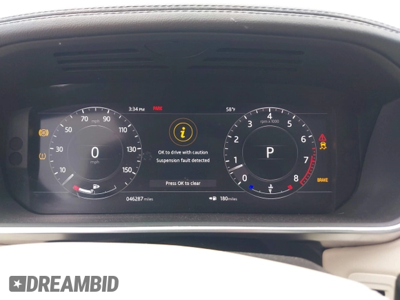 2019 Land Rover Range Rover HSE with VIN SALGS2SV3KA546424, listed as a IAAI auction lot 42313423 with 46,287 mi miles and . Bid and sale history available at DreamBid. Image 7.