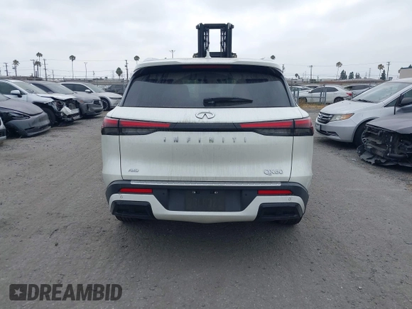 2023 Infiniti QX60 Luxe with VIN 5N1DL1FS1PC368974, listed as a IAAI auction lot 42543503 with 21,646 mi miles and . Bid and sale history available at DreamBid. Image 17.