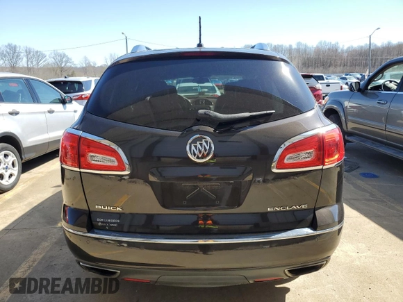 2013 Buick Enclave Premium with VIN 5GAKRDKD6DJ155658, listed as a Copart auction lot 49080105 with 140,370 mi miles and Salvage Title. Bid and sale history available at DreamBid. Image 6.
