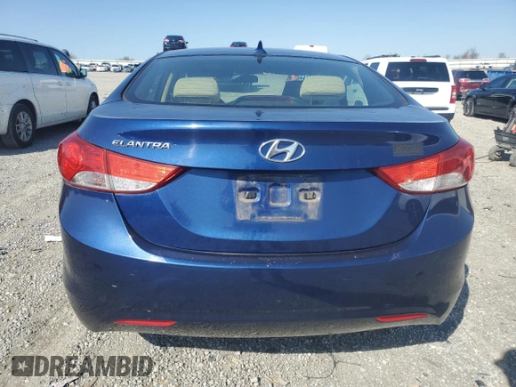 2013 Hyundai Elantra Limited with VIN KMHDH4AE7DU501778, listed as a Copart auction lot 52764415 with 109,971 mi miles and Salvage Title. Bid and sale history available at DreamBid. Image 6.