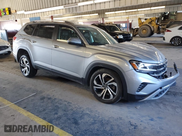 2023 Volkswagen Atlas SEL with VIN 1V2BR2CA4PC529988, listed as a Copart auction lot 88868575 with Not provided miles and Salvage title. Bid and sale history available at DreamBid. Image 4.