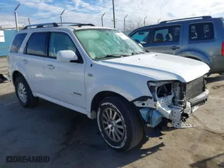 2008 Mercury Mariner Premier with VIN 4M2CU87108KJ34841, listed as a IAAI auction lot 41611281 with 170,436 mi miles. Bid and sale history available at carsss.com. Image 1.