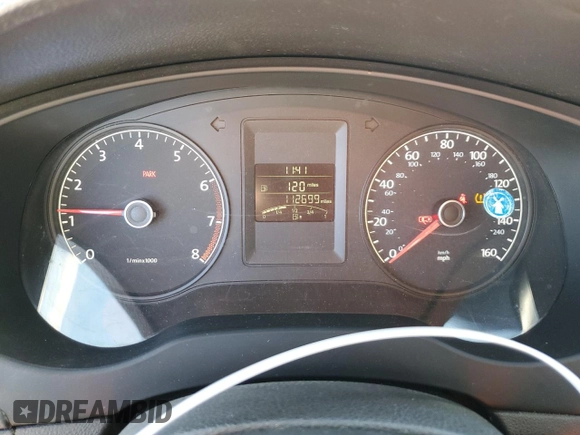 2014 Volkswagen Jetta Sedan S with VIN 3VW1K7AJ8EM386926, listed as a Copart auction lot 88508825 with 112,699 mi miles and Salvage Title. Bid and sale history available at carsss.com. Image 9.