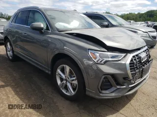 2024 Audi Q3 S line Premium with VIN WA1DECF36R1072831, listed as a Copart auction lot 57332885 with 9,667 mi miles and Salvage title. Bid and sale history available at DreamBid. Image 4.