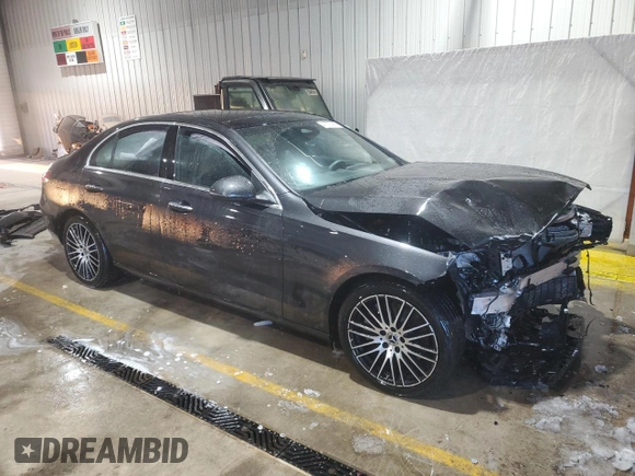 2023 Mercedes-Benz C 300 with VIN W1KAF4HB2PR078985, listed as a Copart auction lot 41770995 with Not Provided miles and Salvage Title. Bid and sale history available at DreamBid. Image 4.