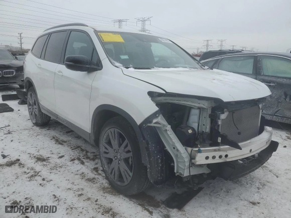2022 Honda Pilot Sport with VIN 5FNYF6H32NB080221, listed as a Copart auction lot 45014465 with 18,475 mi miles and Salvage Title. Bid and sale history available at carsss.com. Image 4.