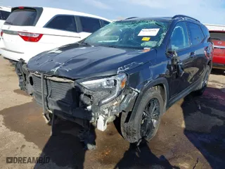 2020 GMC Terrain SLE with VIN 3GKALMEV5LL272238, listed as a IAAI auction lot 41650591 with 96,834 mi miles. Bid and sale history available at carsss.com. Image 2.