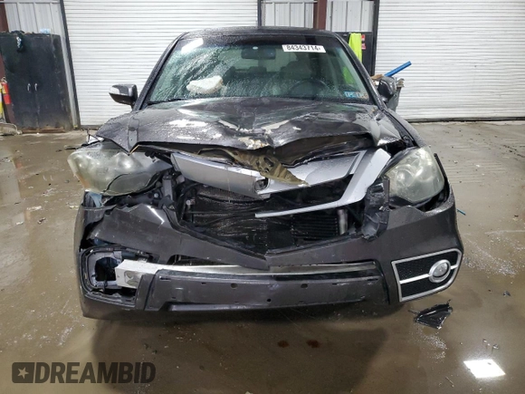 2010 Acura RDX with VIN 5J8TB1H28AA001249, listed as a Copart auction lot 84343714 with 202,305 mi miles and Salvage Title. Bid and sale history available at carsss.com. Image 5.