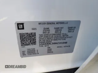 2021 GMC Acadia Denali с VIN 1GKKNXLS6MZ191848, выставлен на аукционе Copart как лот 73706404 с пробегом 62 949 миль миль и Чистый • Clean title. История ставок и продаж доступна на DreamBid. Изображение 14.