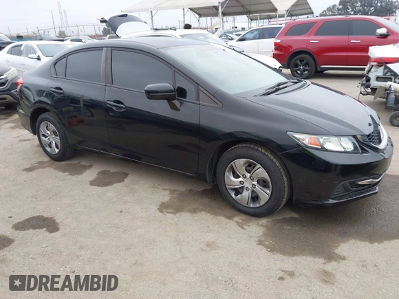 2014 Honda Civic Sedan LX with VIN 19XFB2F50EE227853, listed as a IAAI auction lot 42087506 with 113,120 mi miles. Bid and sale history available at carsss.com. Image 1.