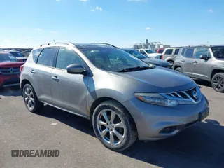 2012 Nissan Murano S with VIN JN8AZ1MW0CW235115, listed as a IAAI auction lot 41656202 with 154,992 mi miles. Bid and sale history available at carsss.com. Image 1.