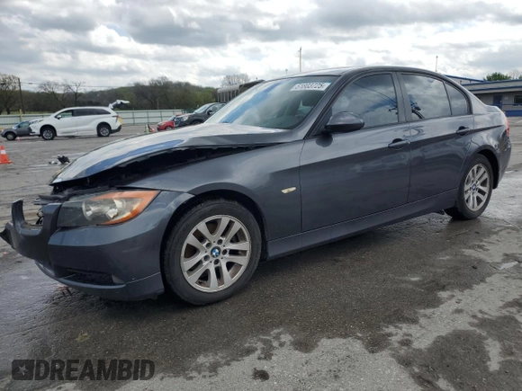 2006 BMW 3 Series 325i with VIN WBAVB13566PT04489, listed as a Copart auction lot 51803725 with 90,734 mi miles and Salvage title. Bid and sale history available at DreamBid. Image 1.