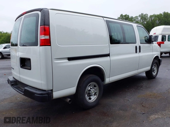 2021 Chevrolet Express Cargo with VIN 1GCWGAF7XM1179003, listed as a IAAI auction lot 42434171 with 54,473 mi miles and . Bid and sale history available at DreamBid. Image 4.
